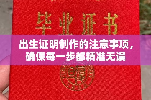 新会出生证明制作的注意事项，确保每一步都精准无误
