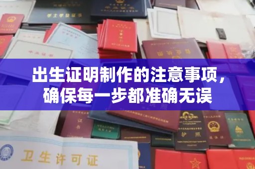 新会出生证明制作的注意事项，确保每一步都准确无误